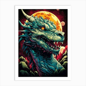 Dragon In Space 1 Art Print