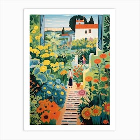 House Garden 2 Art Print