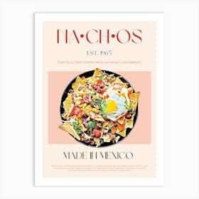 Nachos Mid Century Art Print