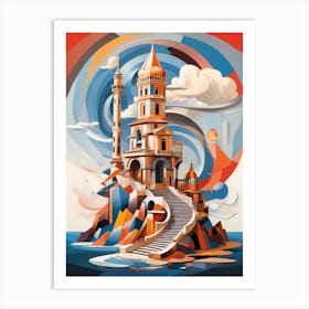 Tower And Staircase Art Print
