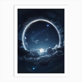 Full Moon In The Sky Art Print