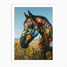 Painted Horse portrait Art Print