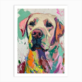 Labrador Retriever Acrylic Painting 12 Art Print