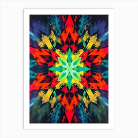 Psychedelic Star Art Print