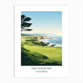 The Old Course At Half Moon Bay   California 2 Art Print