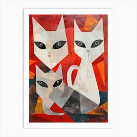 Three Cats 5 Art Print