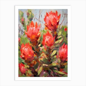 Cactus Painting Cylindropuntia Kleiniae 1 Art Print