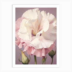 Floral Illustration Lisianthus 1 Art Print