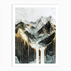 Appalachian's Golden Peaks Art Print