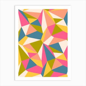 Abstract Geometric polygons Art Print