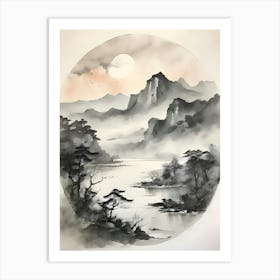 Asian Landscape Painting 6 Art Print