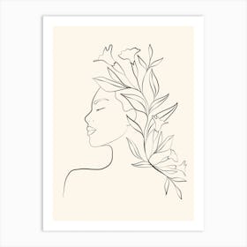 Minimal Blooming 01 Art Print