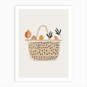 Basket Of Vegetables 1 Art Print