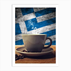 Cup Of Greek Coffee Art Print