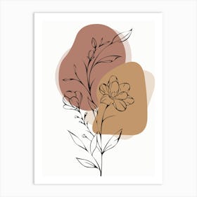 Abstract Floral Painting, digital wall art, digital download wall art, digital printable wall art, modern wall art, abstract wall art, wall art for print, minimalist wall art, digital wall art. Art Print