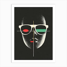 Woman With Sunglasses Art Print