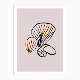 Seashells Pastel Art Print