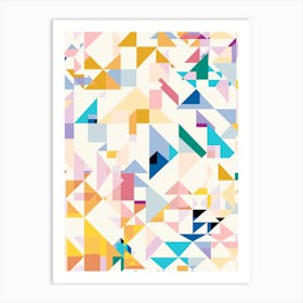 Temple Geometric Art Print