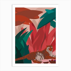 Tiger In The Jungle Art Print