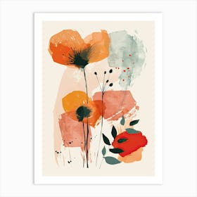 Retro Elegance Mid Century Style Art Print