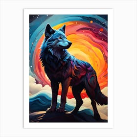 Wolf In The Sky Art Print