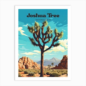 Joshua Tree National Park California Nature Modern Travel Art Art Print