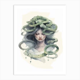 Medusa Watercolour Art Print