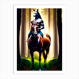 Horse In The Woods 1 Art Print