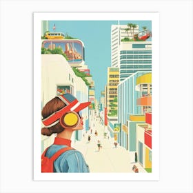 Futuristic Cityscape 8 Art Print