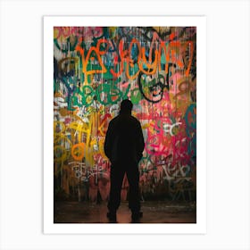 Graffiti Wall 2 Art Print