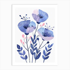 Watercolor Poppies 6 Art Print