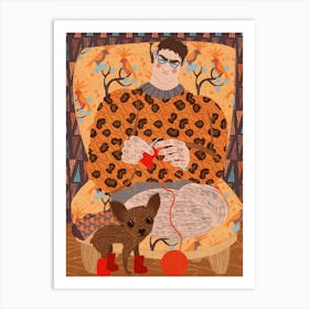 Man And His Dog Art Print