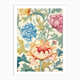 Floral Wallpaper 173 Art Print