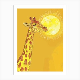 Giraffe In The Sun Art Print