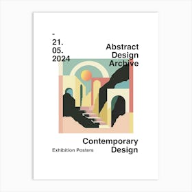Abstract Design Archive Poster 05 Art Print