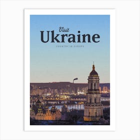 Visit Ukraine Country In Europe Art Print