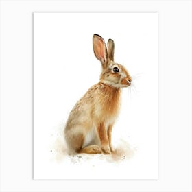 Rhinelander Rabbit Nursery Illustration 3 Art Print
