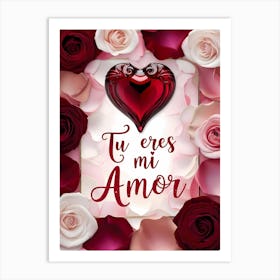 Tu Eres Mi Amor II Love Gift Art Print