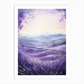 Lavender Field 3 Art Print