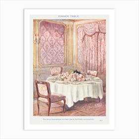 A Dinner Table From Mrs Art Print