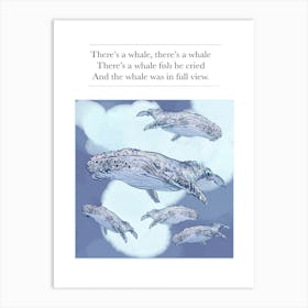 Whale Fish Art Print