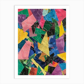 Shattered Triangles Art Print