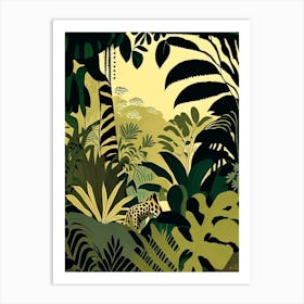 Close Up Jungle 4 Rousseau Inspired Art Print