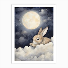 Sleeping Baby Bunny 4 Art Print