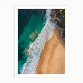 Aerial View Of Sydney Beach Art Print