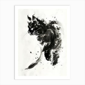 Black Cat 1 Art Print