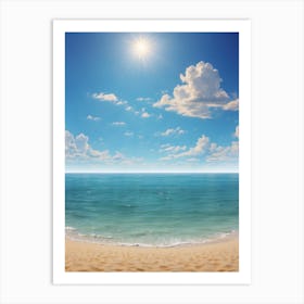 Sand And Sea Art Print Art Print