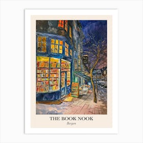 Bergen Book Nook Bookshop 3 Poster Art Print