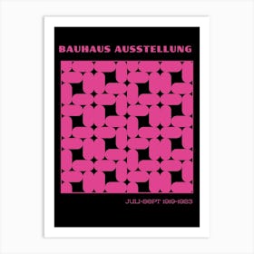 Bauhaus Pink Exhibition 2 Art Print