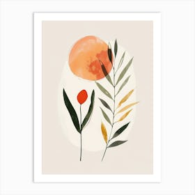 Orbiting Design Mid Century Style Art Print